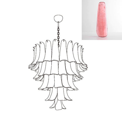 Murano Glass Petals Chandelier