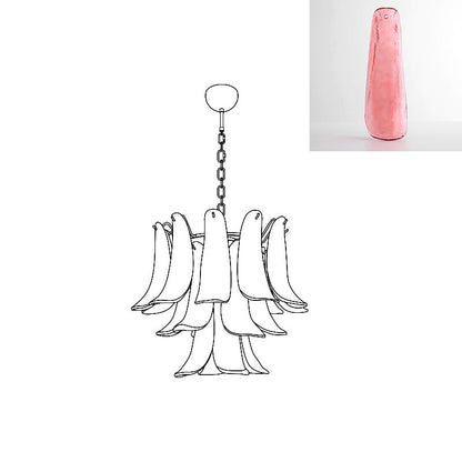 Murano Glass Petals Chandelier