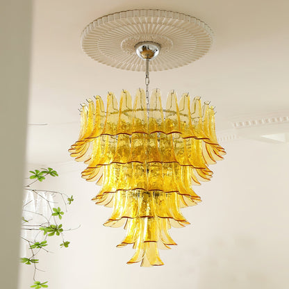 Murano Glass Petals Chandelier