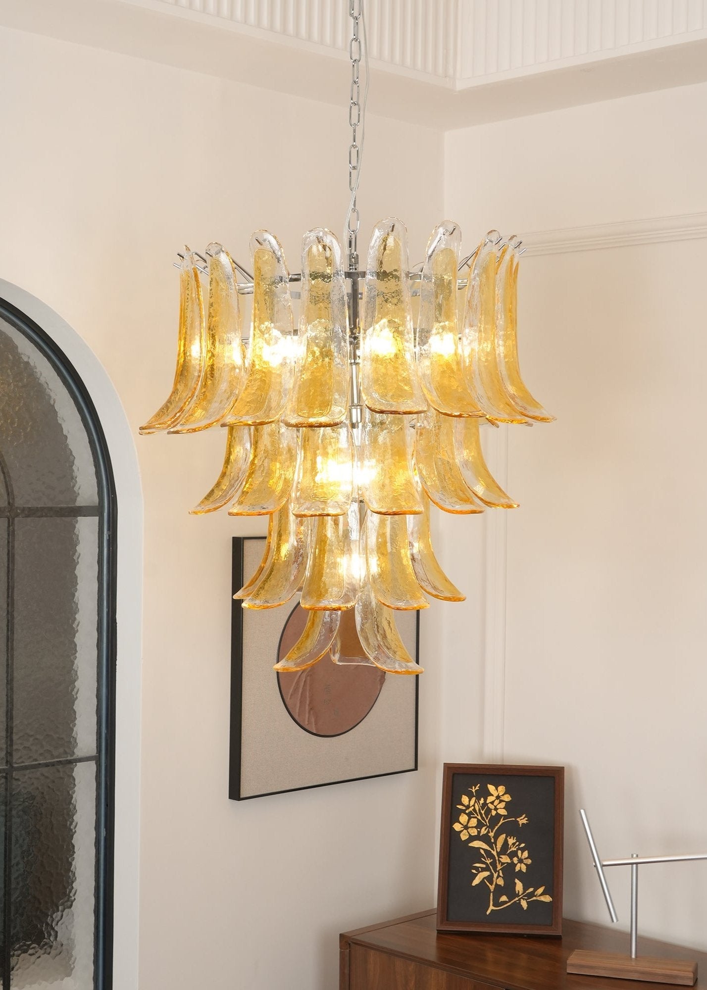 Murano Glass Petals Chandelier