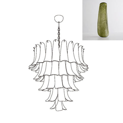 Murano Glass Petals Chandelier