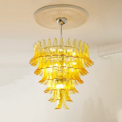 Murano Glass Petals Chandelier