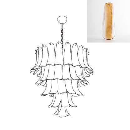Murano Glass Petals Chandelier