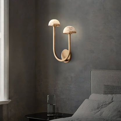 Mushroom Alabaster Wall Lamp