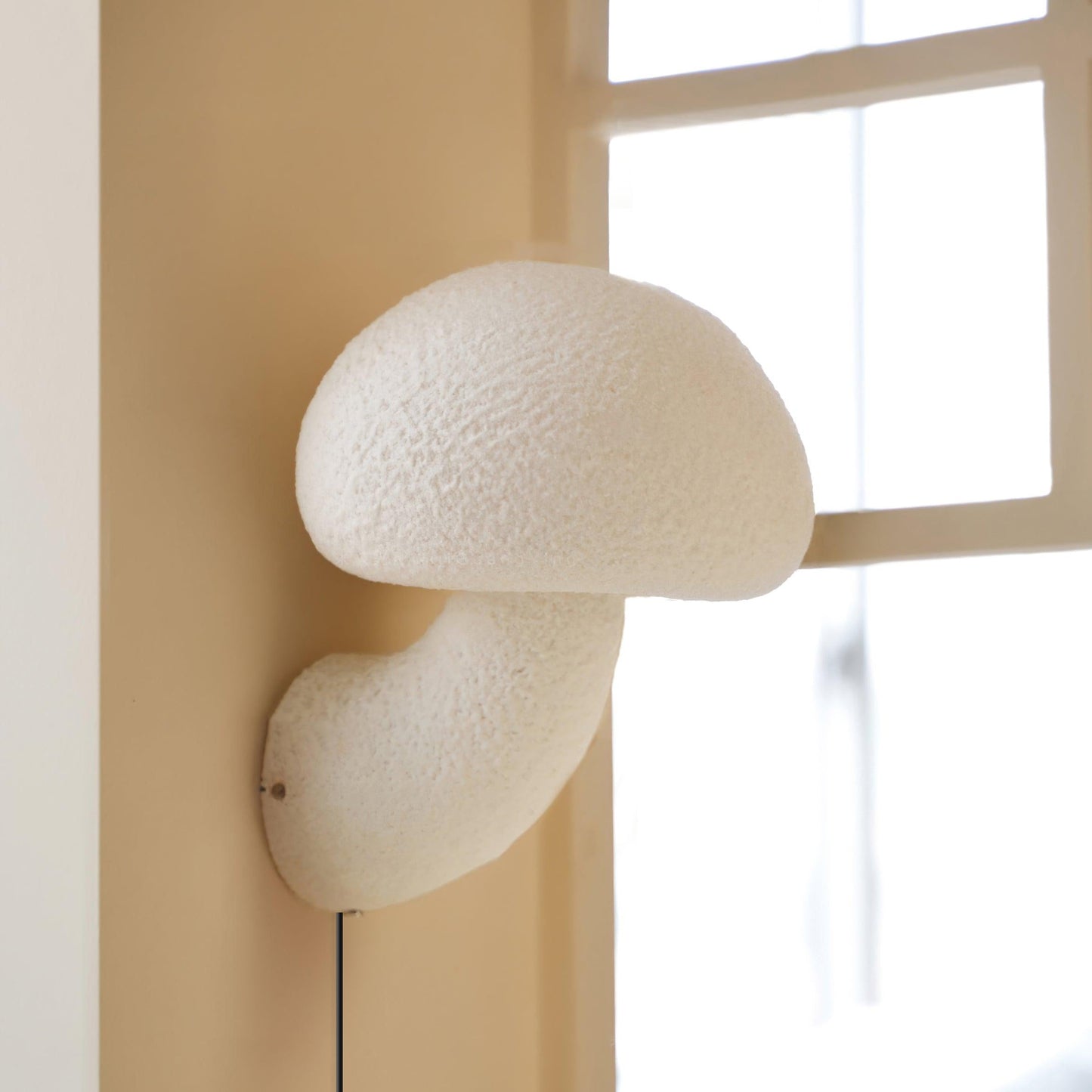 Mushroom Resin Plug-in Wall Lamp