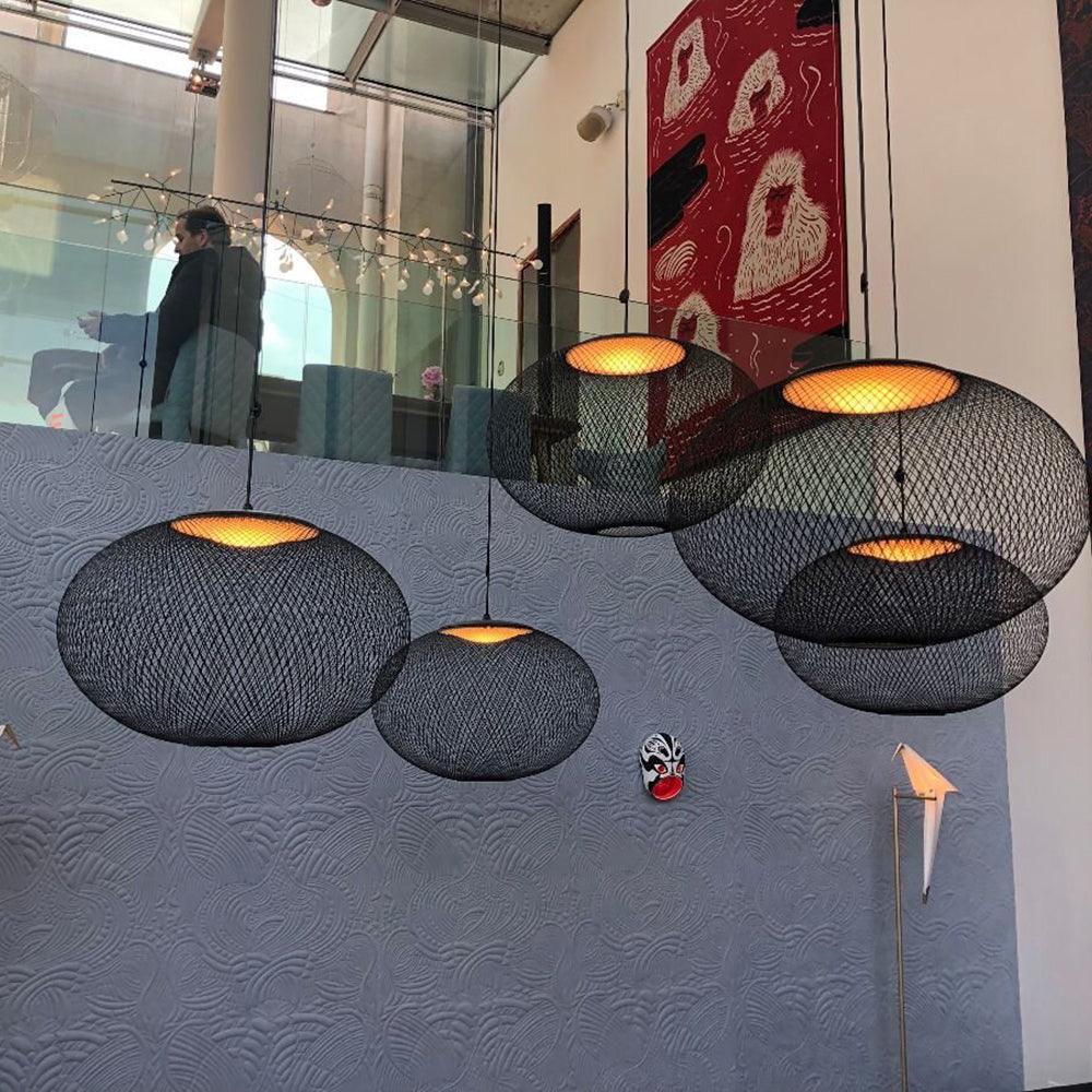 Metallic Meshwork Pendant Lamp