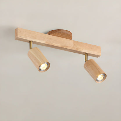 Natural Wood Beam Spotlight Light