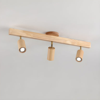 Natural Wood Beam Spotlight Light