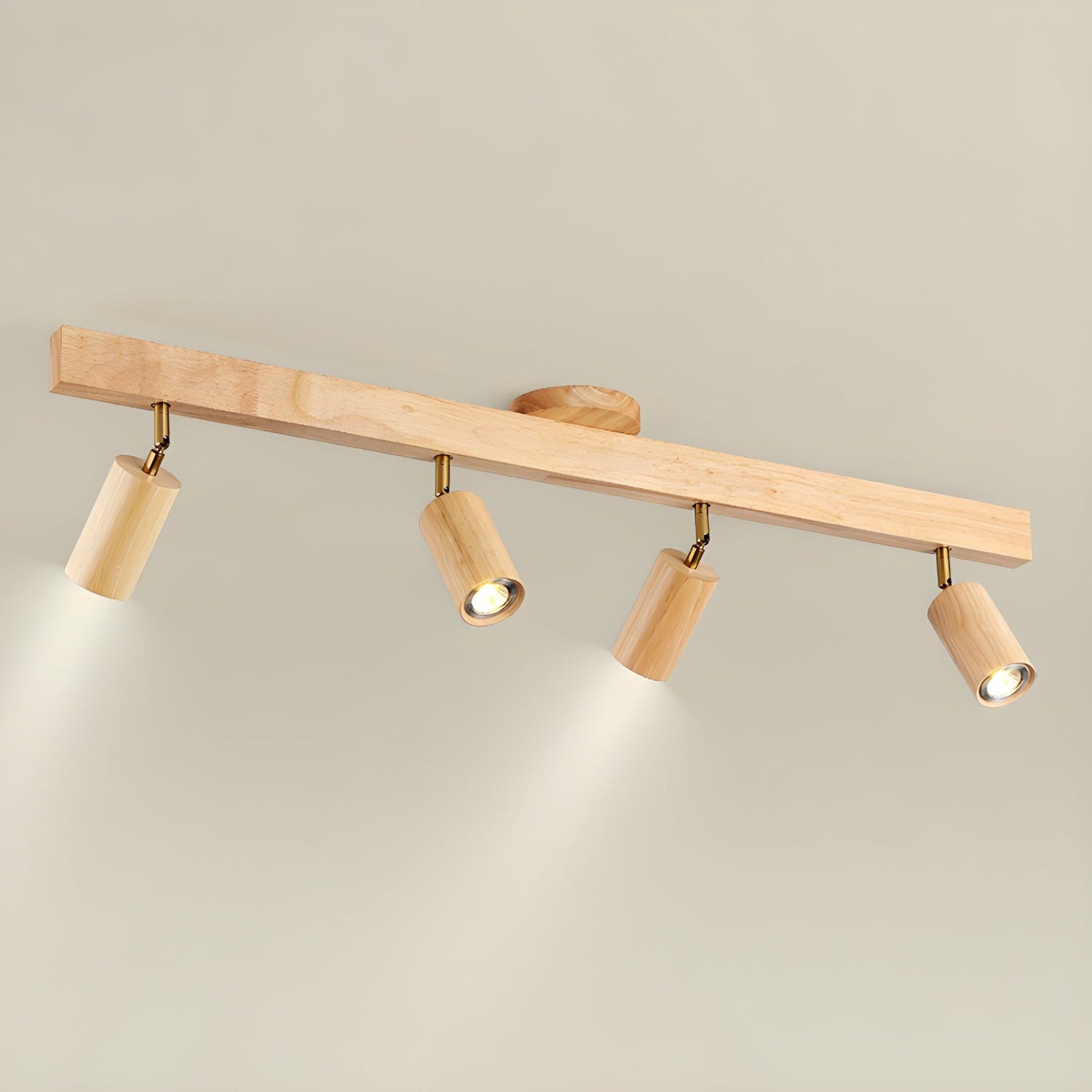 Natural Wood Beam Spotlight Light