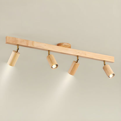 Natural Wood Beam Spotlight Light