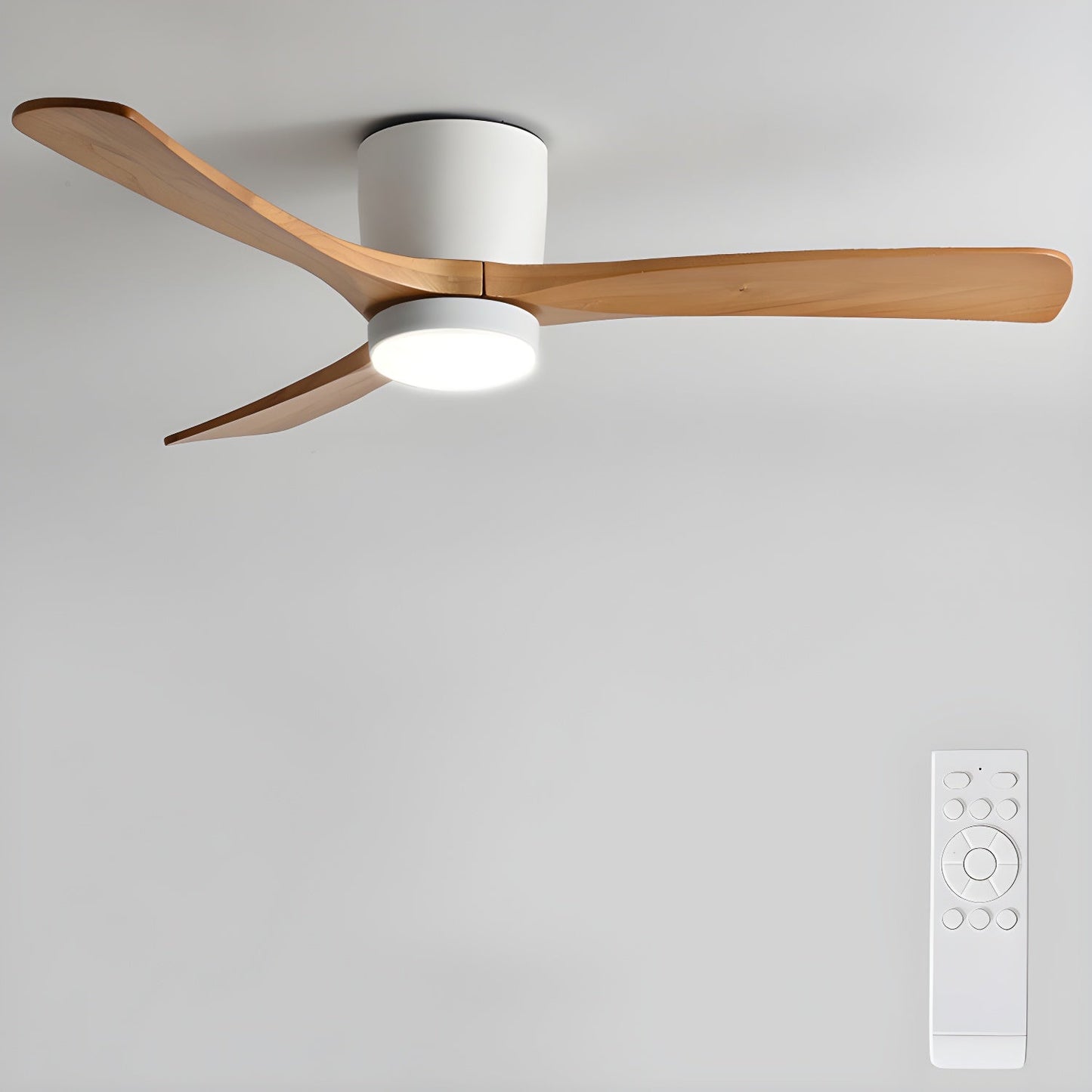 Nordic Wooden 42"/48"/52" Ceiling Fan Light