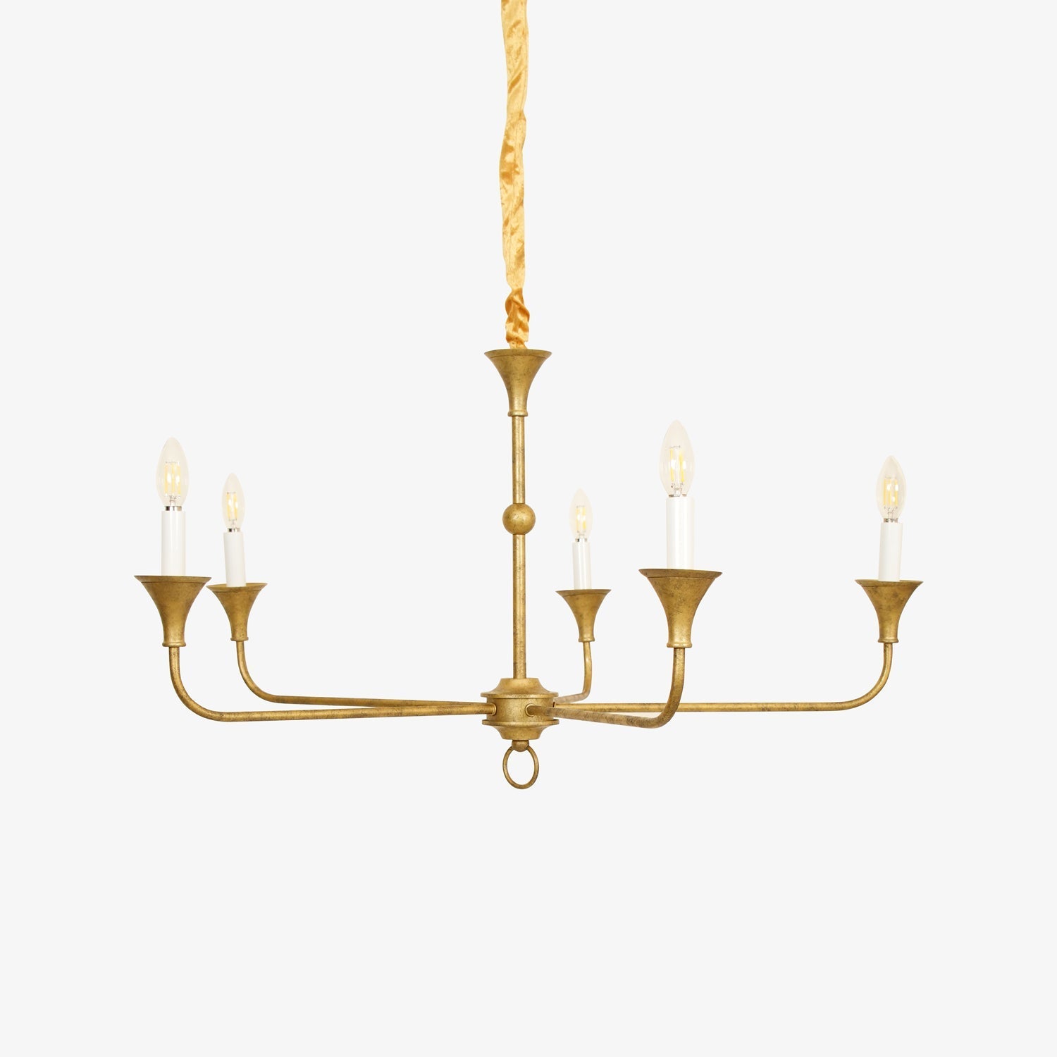 Nottaway Chandelier 5 Heads ∅ 35.8″ x H 18.5″ / Dia 91cm x H 47cm / Brass Chandelier