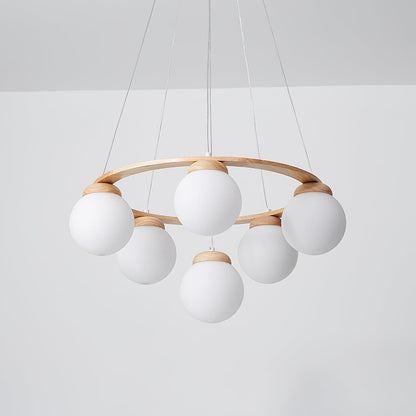 Miira Wood Chandelier