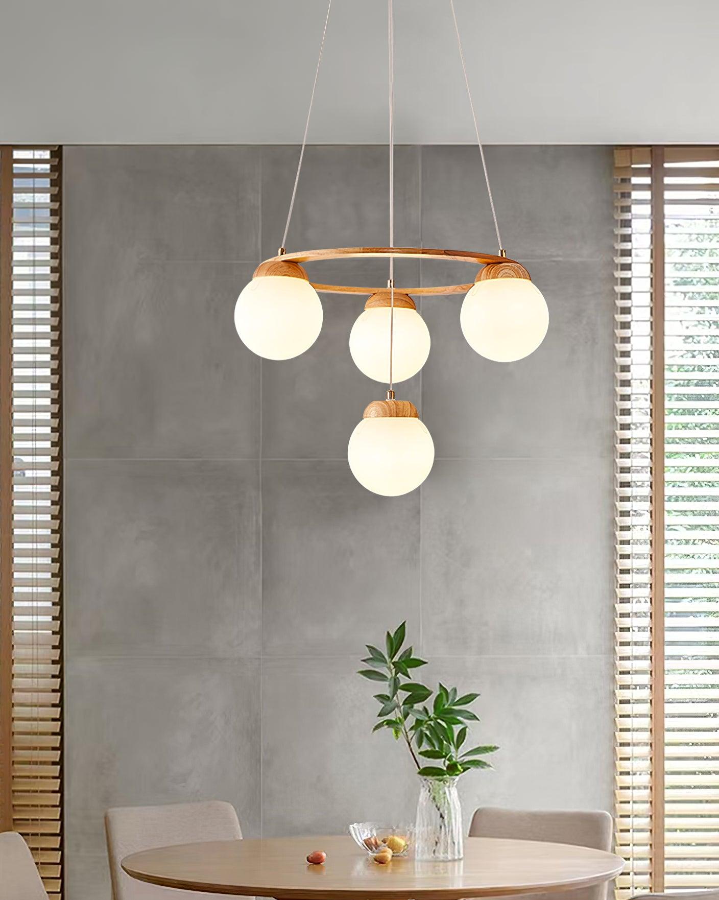 Miira Wood Chandelier