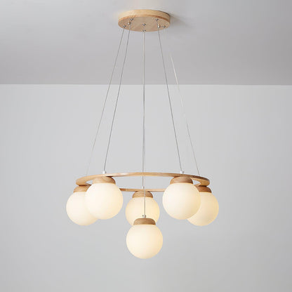 Miira Wood Chandelier