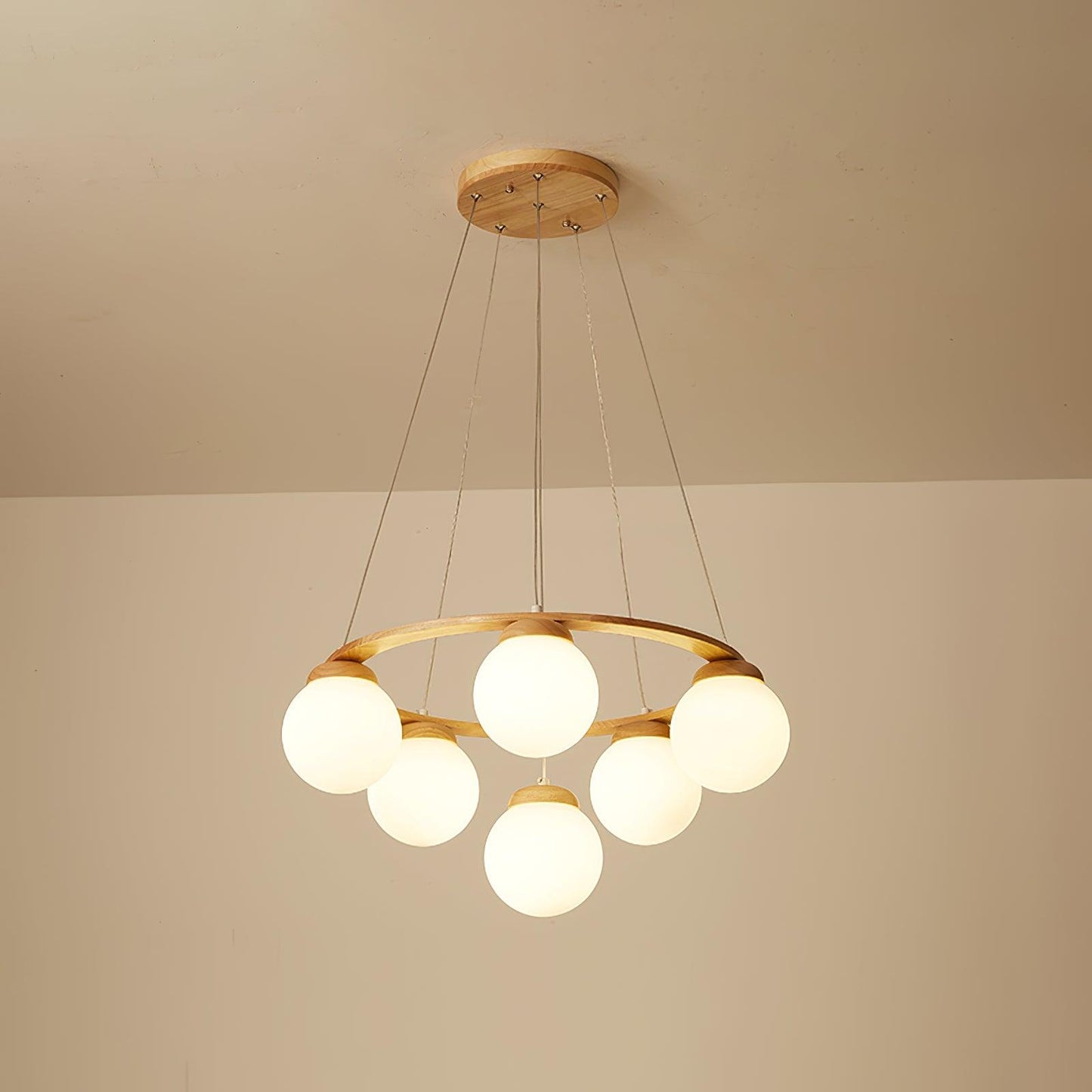 Miira Wood Chandelier