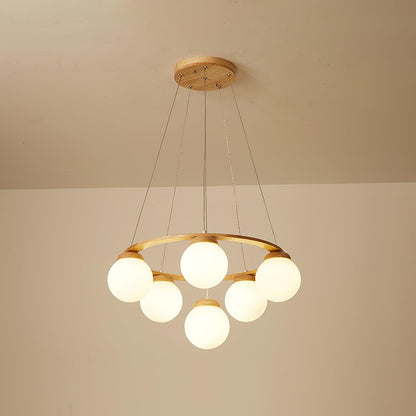 Miira Wood Chandelier