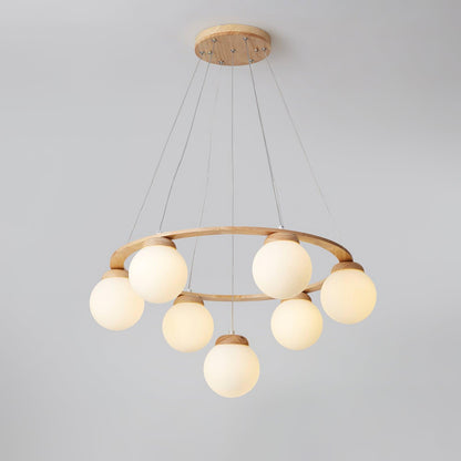 Miira Wood Chandelier