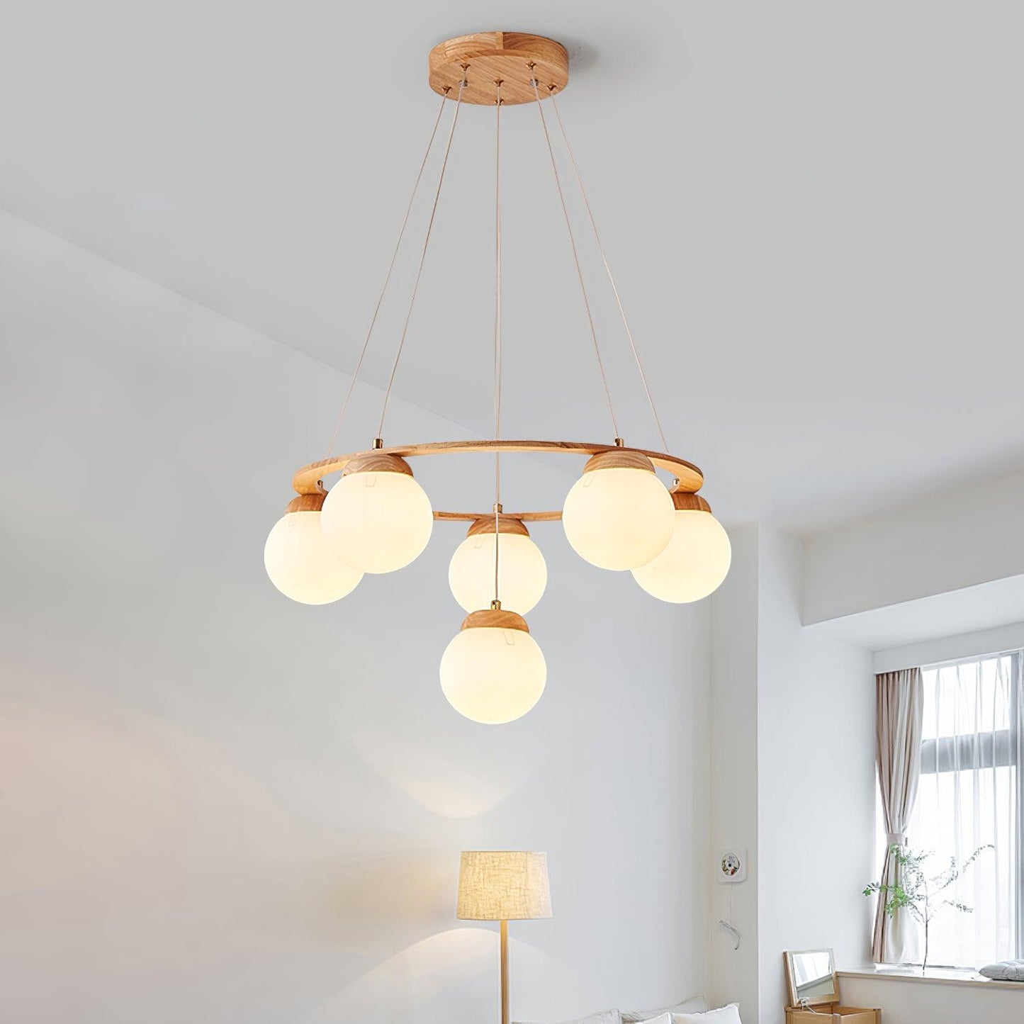 Miira Wood Chandelier