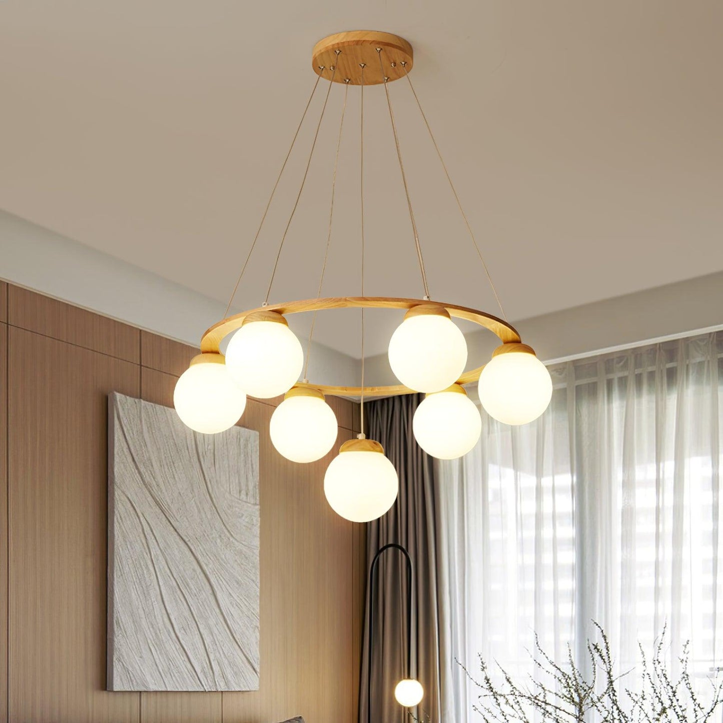 Miira Wood Chandelier