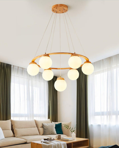 Miira Wood Chandelier