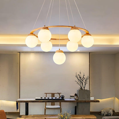 Miira Wood Chandelier