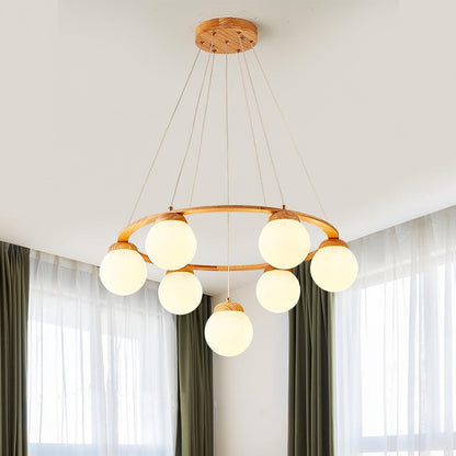 Miira Wood Chandelier