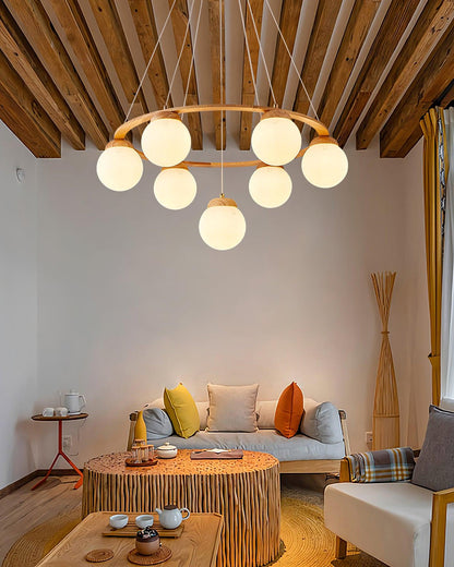 Miira Wood Chandelier