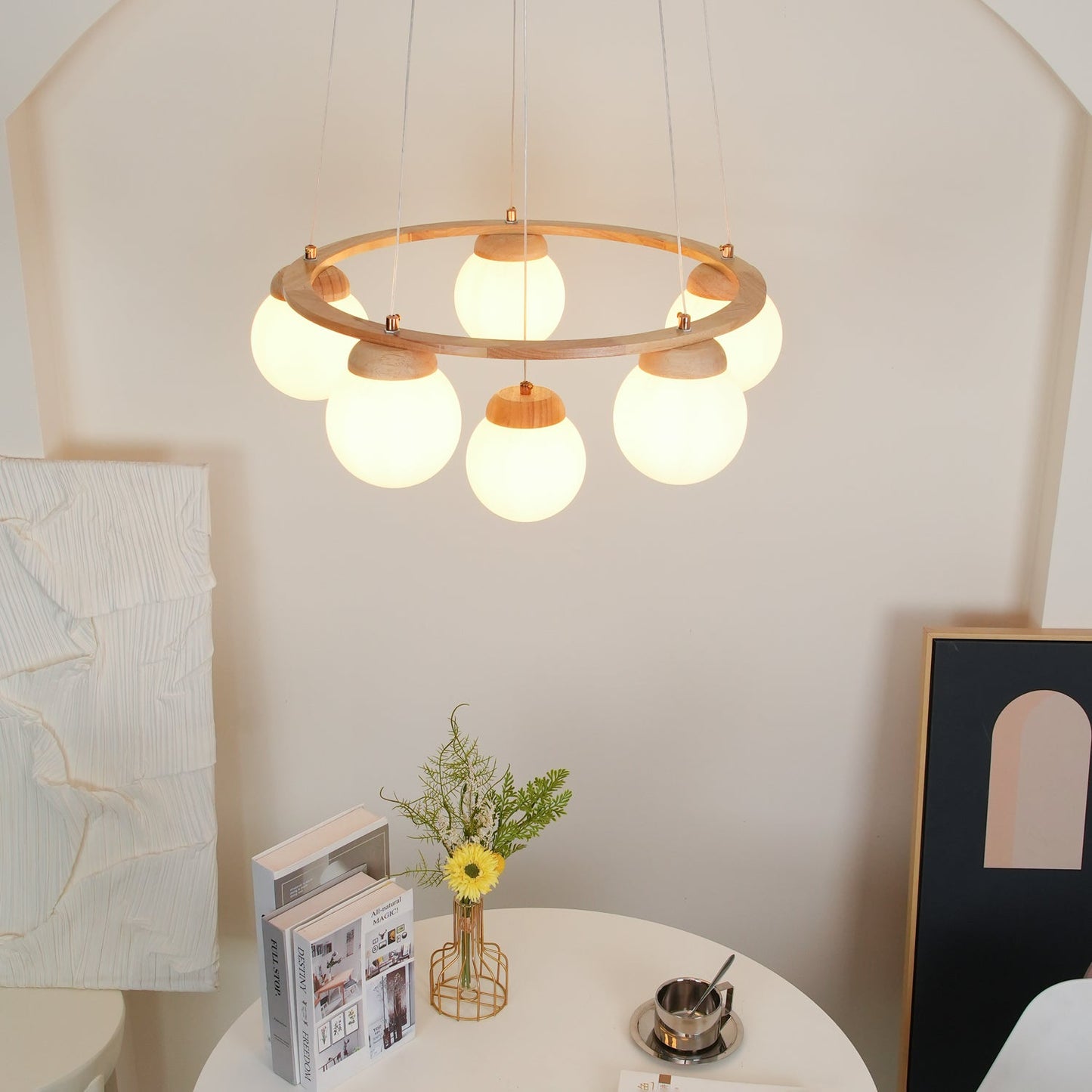 Miira Wood Chandelier