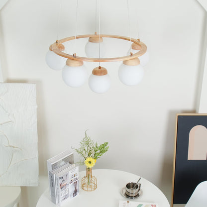 Miira Wood Chandelier