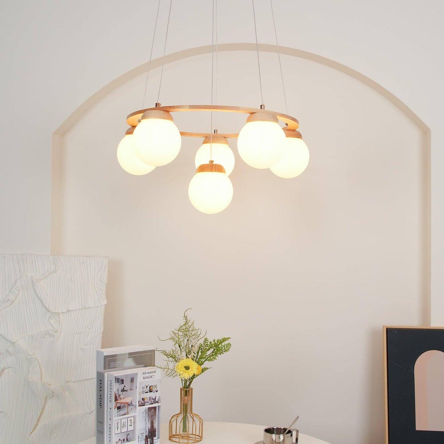 Miira Wood Chandelier