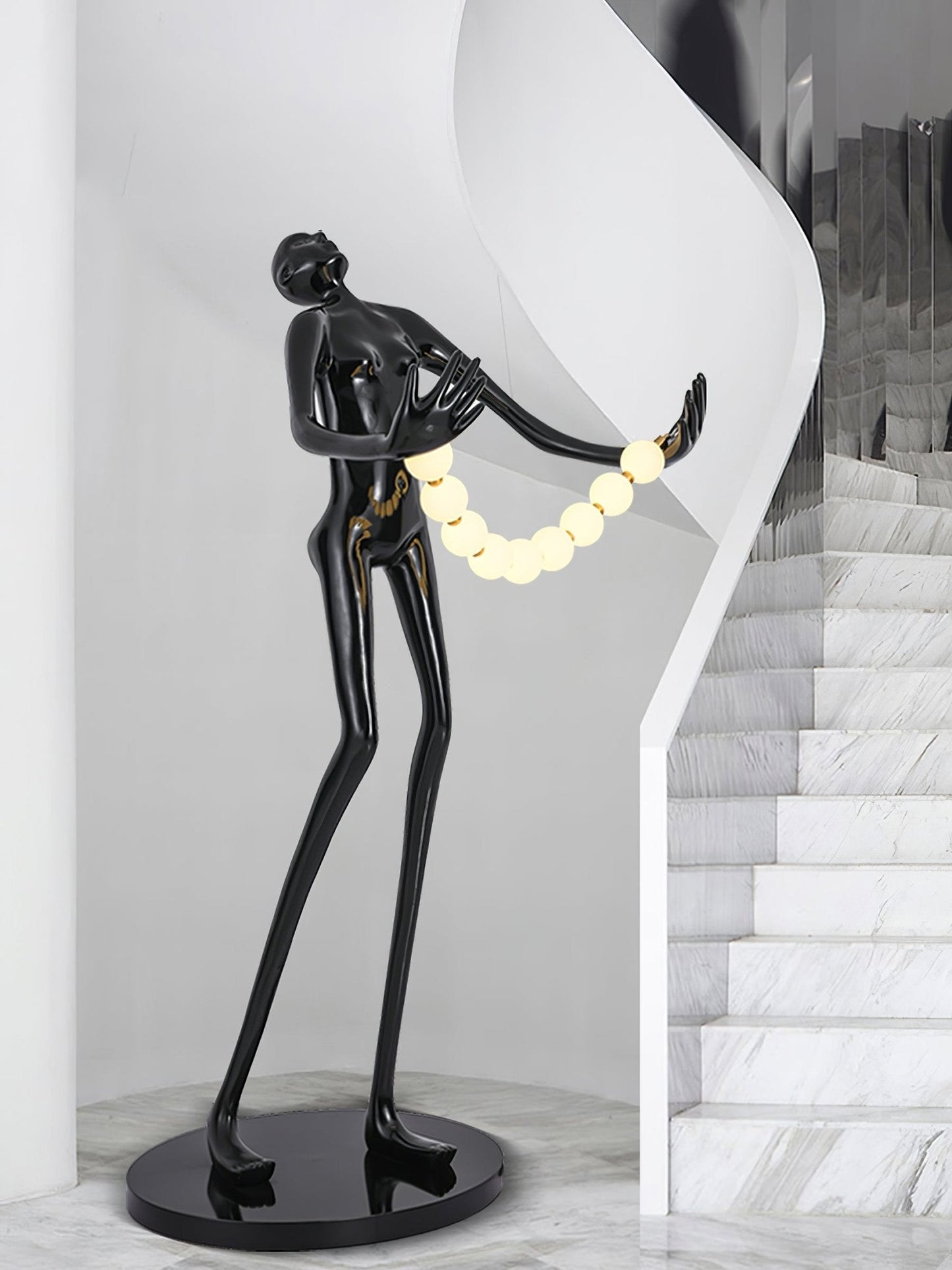 Orb Juggler Sculpture Floor Lamp