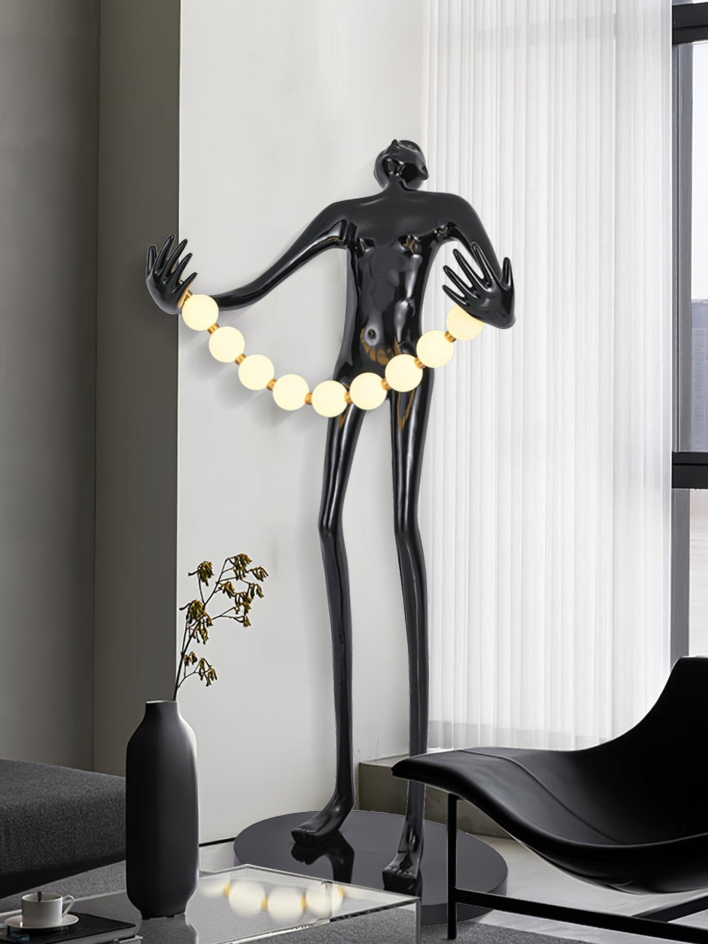 Orb Juggler Sculpture Floor Lamp