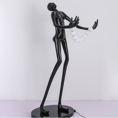 Orb Juggler Sculpture Floor Lamp