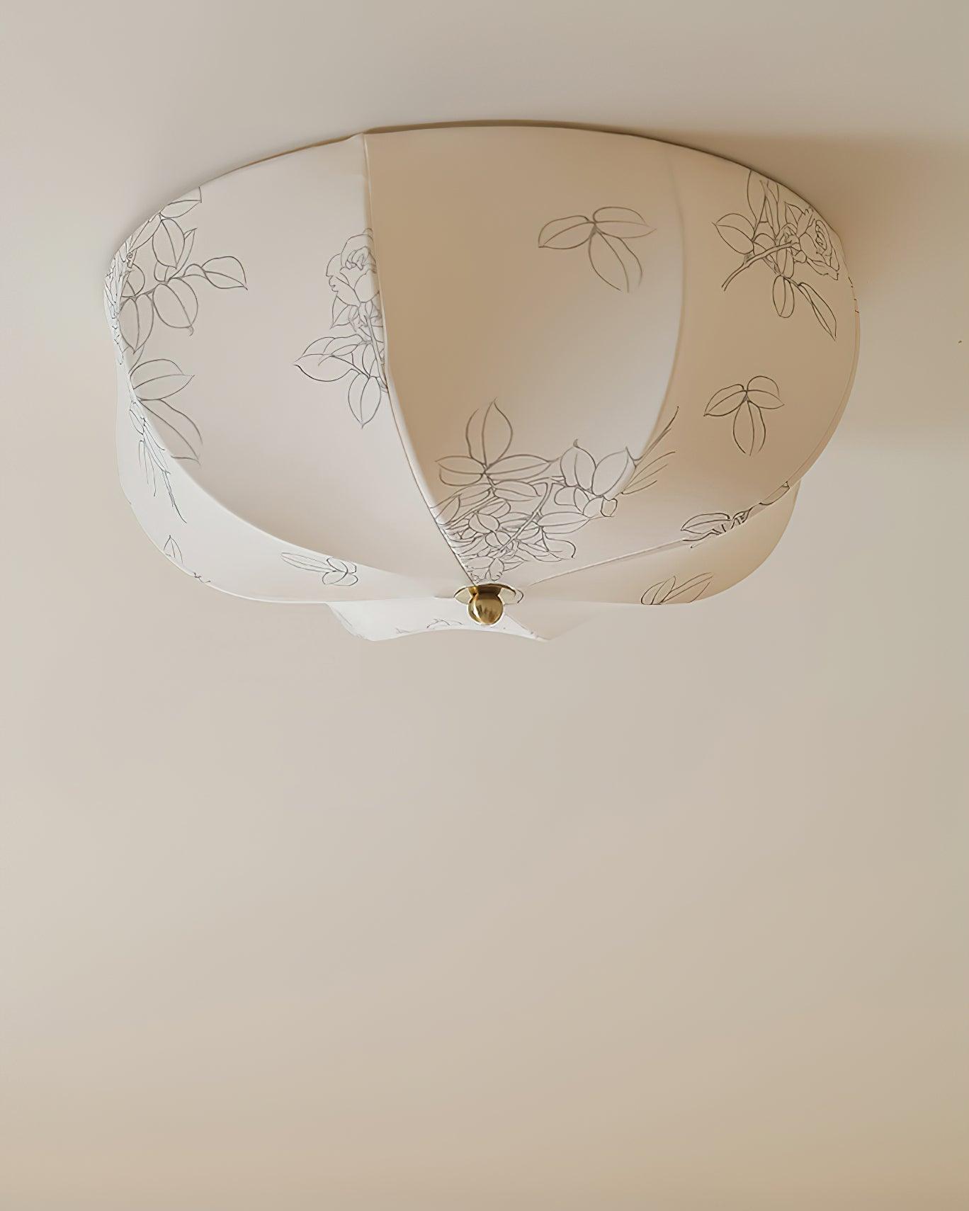 Orchid Fabric Ceiling Lamp