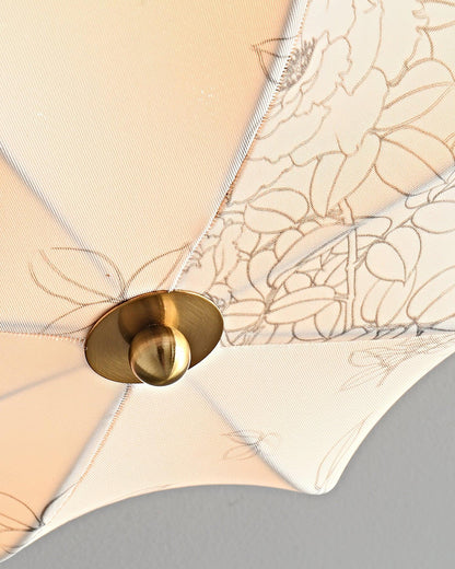 Orchid Fabric Ceiling Lamp