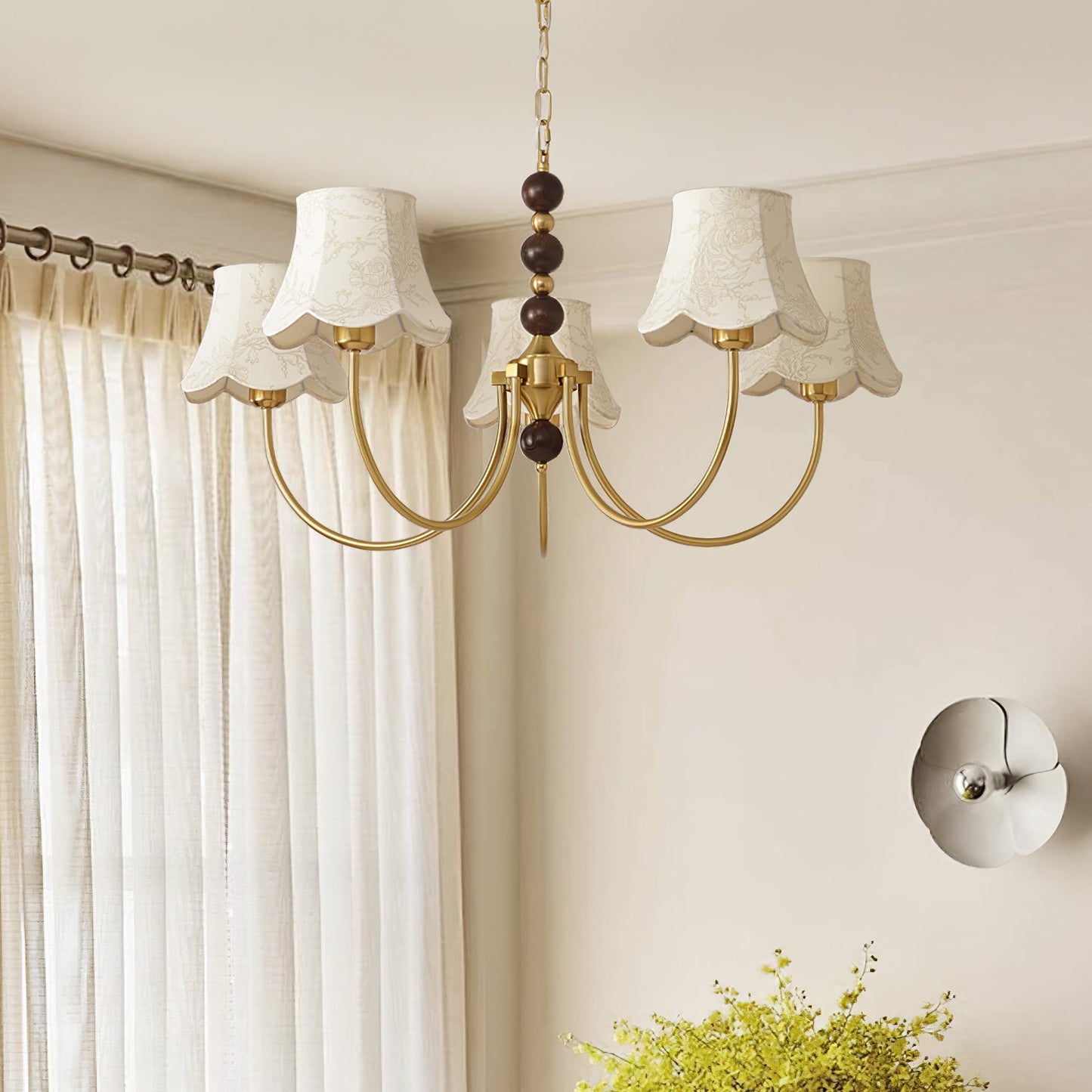 Orchid Fabric Chandelier