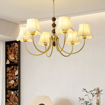 Orchid Fabric Chandelier