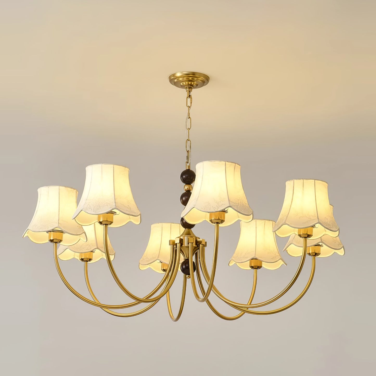 Orchid Fabric Chandelier