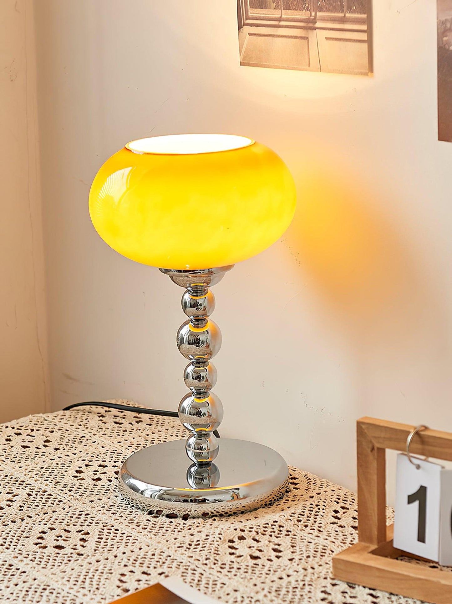 Oval Persimmon Table Light