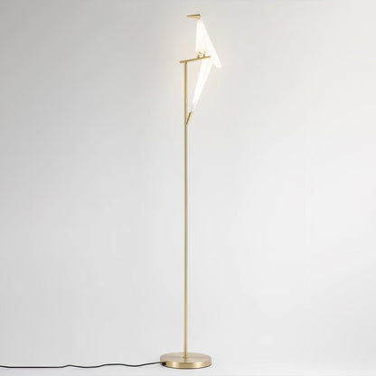 Paper Crane Bird Floor Lamp