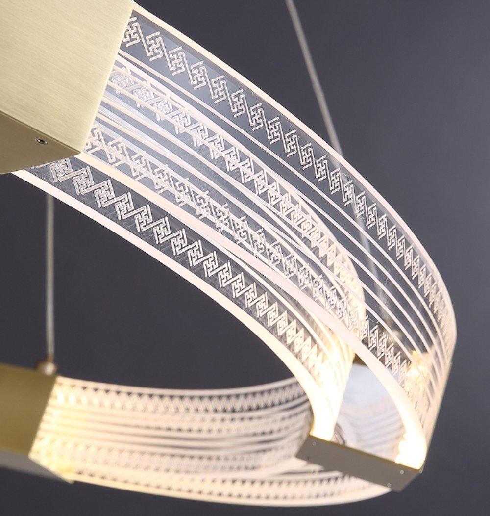 LED-Kronleuchter mit parallelem Ring