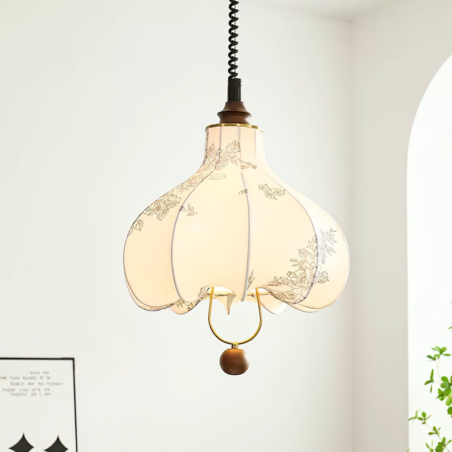 Pear Fabric Pendant Lamp