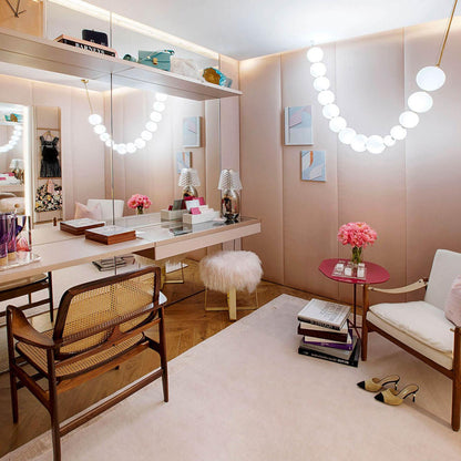 Pearl Necklace Balls Chandelier