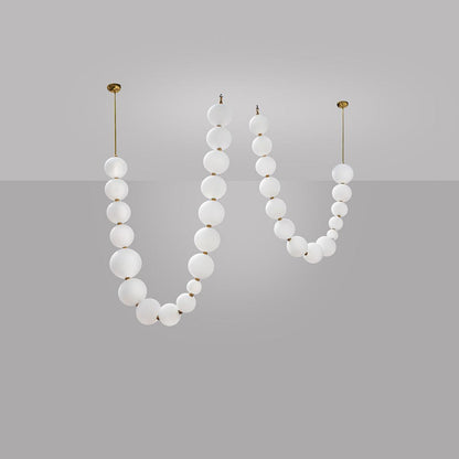 Pearl Necklace Balls Chandelier
