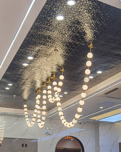 Pearl Necklace Balls Chandelier