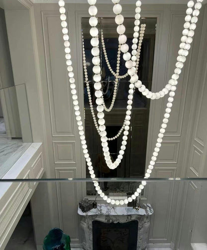 Pearl Necklace Balls Chandelier