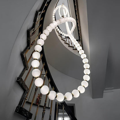 Pearl Necklace Balls Chandelier