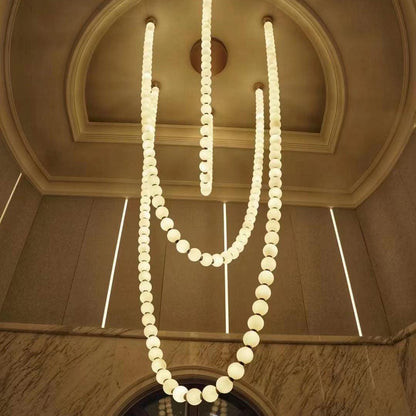 Pearl Necklace Balls Chandelier
