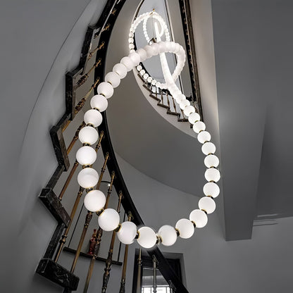 Pearl Necklace Balls Chandelier